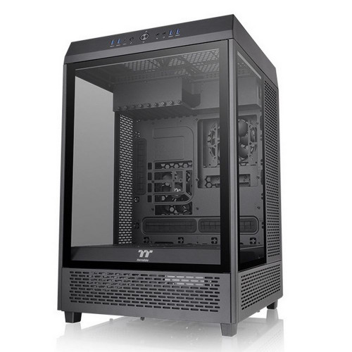 Корпус Thermaltake The Tower 500 CA-1X1-00M1WN-00 Black,Win,SPCC,Tempered Glass3/120mm Standard Fan2, USB 3.0 x 2, CA-1X1-00M1WN-00 USB 2.0 x 2, HD Audio x 1, CPU 180mm, VGA 278mm(with HDD rack) 420mm(without HDD rack)