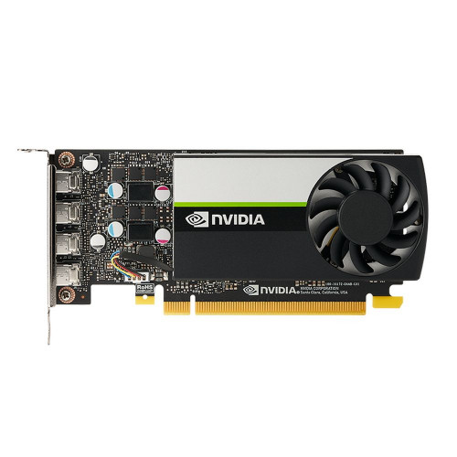 Видеокарта NVIDIA T1000 4G, long bracket and short bracket together