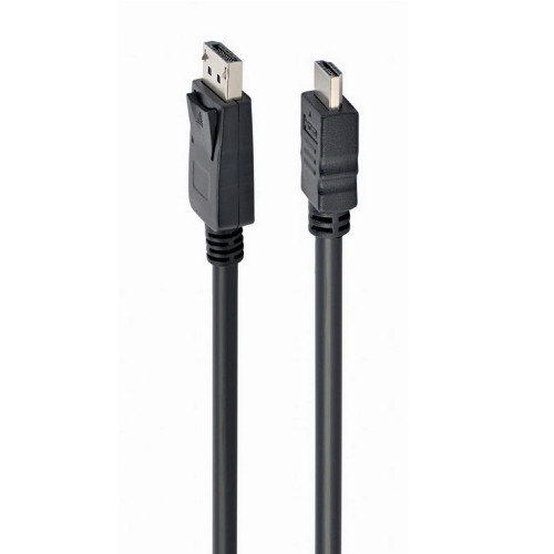 Кабель DisplayPort->HDMI Cablexpert CC-DP-HDMI-1M 1м, 20M/19M, черный, экран, пакет (CC-DP-HDMI-1M) (079990) {100}