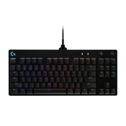 Клавиатура игровая Logitech G PRO TKL Black |920-009393| 89 клавиш (2 дополнительных), без цифрового блока, RGB-подсветка, съемный кабель 1,8м