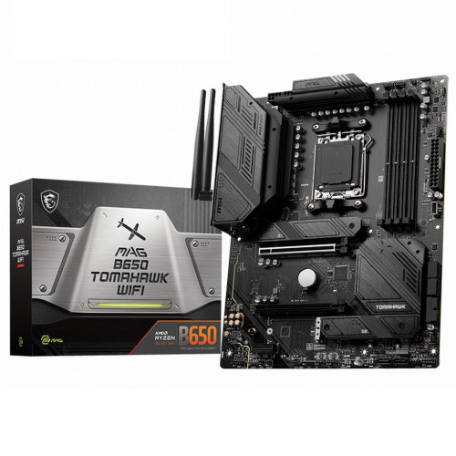 Материнская плата MSI MAG B650 TOMAHAWK WIFI B650, AM5, 4DDR5, 2PCIEx16, 1PCIEx1, 3M.2, 2TypeC, 3USB3.2Gen2, 6USB3.2Gen1, 6USB2.0, 6SATA3.0, 2.5G, DP, HDMI, ATX, RTL