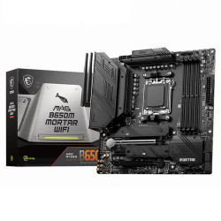 Материнская плата MSI MAG B650M MORTAR WIFI B650, AM5, 4DDR5, 2PCIEx16, 1PCIEx1, 2M.2, 2TypeC, 3USB3.2Gen2, 6USB3.2Gen1, 4USB2.0, 6SATA3.0, 2.5G, DP, HDMI, M-ATX, RTL