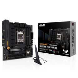Материнская плата ASUS TUF GAMING B650M-PLUS WIFI AM5 mATX 4xDDR5 2xPCIEx16 PCIEx1 2xM.2 USB-C DP HDMI 2.5GLAN Wi-Fi 6 (90MB1BF0-M0EAY0) (912118) Материнская плата ASUS TUF GAMING B650M-PLUS WIFI AM5 mATX 4xDDR5 2xPCIEx16 PCIEx1 2xM.2 USB-C DP HDMI 2.5GLAN Wi-Fi 6 (90MB1BF0-M0EAY0) (912118)