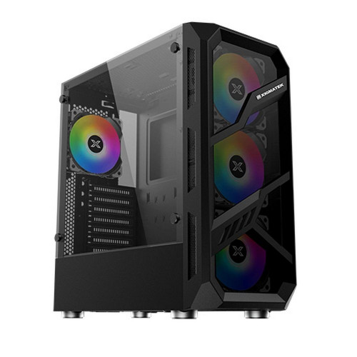 Корпус Xigmatek Lamiya EN40016 ATX, USB3.0x1+USB2.0x2, Front & Left TG, 4PCS X24A Fan, Galaxy II Fan Control Box & Remote (748113)