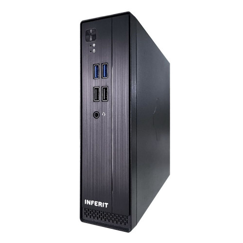 Корпус FoxLine FL-105-AD120-DC-INF (FL-105-AD120-DC-INF) |FL-105-AD120-DC-INF| mITX case (2L), 2USB2.0+2USB3.0, 1combo audio, 40mm FAN, VESA, w/DC-ATX converter, w/120W pwr adapter, w/pwr