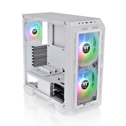 Корпус Thermaltake View 300 MX Snow CA-1P6-00M6WN-00 /White/Win/SPCC/Tempered Glass1/Mesh & TG Front Panel/200mm ARGB CA-1P6-00M6WN-00 /White/Win/SPCC/Tempered Glass1/Mesh & TG Front Panel/200mm ARGB PWM Fan2/120mm ARGB PWM Fan1