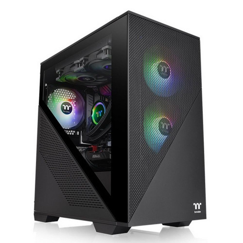 Корпус Thermaltake Divider 170 TG ARGB/Black CA-1S4-00S1WN-00 /Win/SPCC/Tempered Glass1/120mm ARGB PWM Fan2