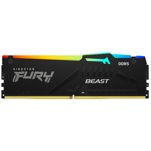 Модуль памяти Kingston 32GB DDR5 5200 DIMM FURY Beast RGB XMP Gaming Memory   KF552C40BBA-32 Non-ECC, CL40, 1.25V, 2RX8 40-40-40  288-pin 16Gbit, RTL