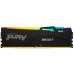 Модуль памяти Kingston 32GB DDR5 5200 DIMM FURY Beast RGB XMP Gaming Memory   KF552C40BBA-32 Non-ECC, CL40, 1.25V, 2RX8 40-40-40  288-pin 16Gbit, RTL