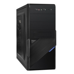Корпус Minitower ExeGate BA-201 (mATX, без БП, 2USB, аудио, черный)