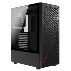 Корпус XPG VALOR AIR BLACK [VALORAIRMT-BKCWW] (Midi-Tower, черный, TG, 120mm fan4)