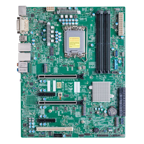 Материнская плата SuperMicro MBD-X13SAE-B Intel 13th/12th Gen Core i9/i7/i5/i3 LGA1700 CPU, Intel W680 Chipset, Up to 128GB ECC/non-ECC DDR5 DIMM, HDMI/DP/DVI-D, 8xSATA, 1xGbit/1x2.5Gbit LAN, 4xUSB 2.0, 8xUSB 3.2, 3xM.2 Key M, 2xPCIe x4, 2xPCIe x16 (16/N 