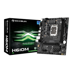 Материнская плата Maxsun MS-Challenger H610M H610, LGA1700, 2DDR4, 1PCIEx16, 1PCIEx1, 1M.2, 4USB3.2Gen1, 6USB2.0, 3SATA3.0, 1G, VGA, DP, HDMI, M-ATX, RTL Материнская плата Maxsun MS-Challenger H610M H610, LGA1700, 2DDR4, 1PCIEx16, 1PCIEx1, 1M.2, 4USB3.2Gen1, 6USB2.0, 3SATA3.0, 1G, VGA, DP, HDMI, M-ATX, RTL