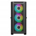 Корпус для ПК ACD Fort 279G ATX, Black, USB2.02+USB 3.0+HD audio, RGB FANs: 4 x 14cm, TGlass side cover, SPCC 0,9 mm., 9 слотов для жестких дисков (7+2)
