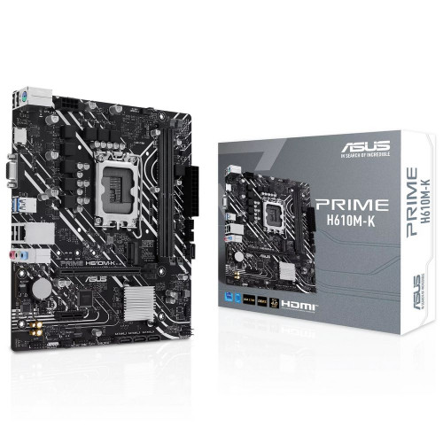 Материнская плата ASUS PRIME H610M-K LGA1700 mATX 2xDDR5 PCIEx16 PCIEx1 M.2 HDMI VGA GLAN