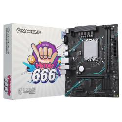 Материнская плата Maxsun MS-H610M 666 WIFI6 D5 H610, LGA1700, 2DDR5, 1PCIEx16, 1PCIEx1, 1M.2, 4USB3.2Gen1, 5USB2.0, 3SATA3.0, 1G, VGA, HDMI, M-ATX, RTL Материнская плата Maxsun MS-H610M 666 WIFI6 D5 H610, LGA1700, 2DDR5, 1PCIEx16, 1PCIEx1, 1M.2, 4USB3.2Gen1, 5USB2.0, 3SATA3.0, 1G, VGA, HDMI, M-ATX, RTL
