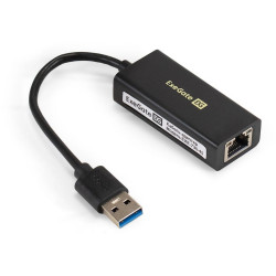 Кабель-адаптер ExeGate EXE-735U3-45 (USB3.0 --> 1xRJ45 UTP 1000Mbps, Axis Chipset AX88179)