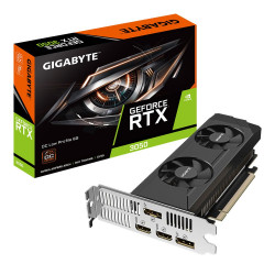 Видеокарта Gigabyte RTX3050 OC LOW PROFILE 6GB GDDR6 96bit DP HDMI 2FAN LP RTL