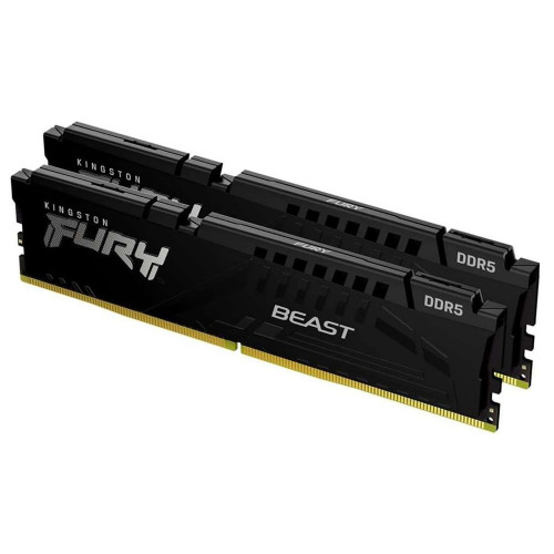 Модуль памяти Kingston 32GB DDR5 5600 FURY Beast Black EXPO Non-ECC Unbuffered DIMM (Kit 216gb) 1RX8 36-38-38 1.25V 288-pin 16Gbit