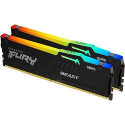 Модуль памяти Kingston 64GB DDR5 6000MHz DIMM FURY Beast Black RGB EXPO Non-ECC Unbuffered DIMM (Kit 232GB) 2RX8 36-38-38 1.35V 288-pin 16Gbit Модуль памяти Kingston 64GB DDR5 6000MHz DIMM FURY Beast Black RGB EXPO Non-ECC Unbuffered DIMM (Kit 232GB) 2RX8 36-38-38 1.35V 288-pin 16Gbit