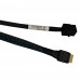 Кабель Amphenol  RSL38-2804  Slimline SASx4 (SFF8654) -to- HD MiniSAS x4 (SFF8643) 80cm,