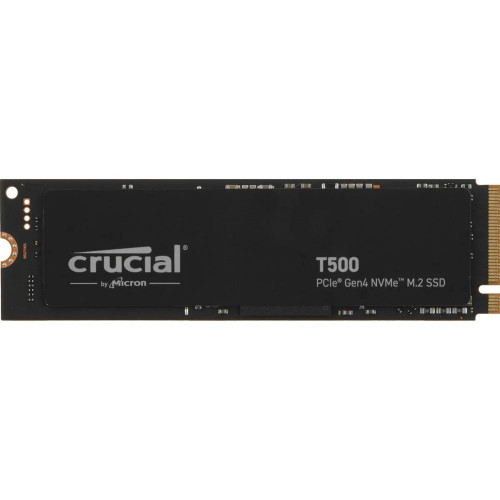 Твердотельный накопитель SSD Crucial M.2 2280 500GB Crucial T500 Client SSD CT500T500SSD8 PCIe Gen4x4 with NVMe, 7200/5700, TLC, 300TBW