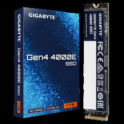 Твердотельный накопитель SSD Gigabyte M.2 2280 1TB Gen4 4000E SSD PCI Express 4.0x4, NVMe 1.4, 4000/3900, MTBF 1.5M, 3D NAND, 320TBW, RTL Твердотельный накопитель SSD Gigabyte M.2 2280 1TB Gen4 4000E SSD PCI Express 4.0x4, NVMe 1.4, 4000/3900, MTBF 1.5M, 3D NAND, 320TBW, RTL