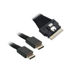 Кабель Luxshare L285SL016-SD-R    Slimline SASx8  to 2x OCuLink x4 1M