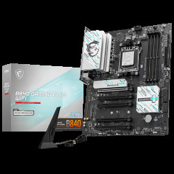 Материнская плата MSI B840 GAMING PLUS WIFI B840, AM5, 4DDR5, 5PCIEx16, 3M.2, 2TypeC, 1USB3.2Gen2, 4USB3.2Gen1, 8USB2.0, 4SATA3.0, 2.5G, HDMI, ATX, RTL