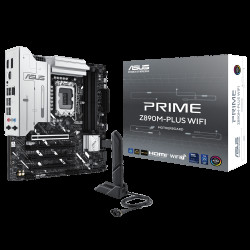 Материнская плата ASUS PRIME Z890M-PLUS WIFI LGA1851 mATX 4xDDR5 4xPCIEx16 3xM.2 USB-C DP HDMI 2.5GLAN Wi-Fi 7 Материнская плата ASUS PRIME Z890M-PLUS WIFI LGA1851 mATX 4xDDR5 4xPCIEx16 3xM.2 USB-C DP HDMI 2.5GLAN Wi-Fi 7
