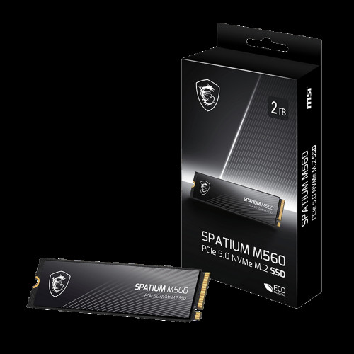 Твердотельный накопитель SSD MSI M.2 2280 2TB SPATIUM M560 Client SSD S78-440Q940-P83, PCIe Gen4x4 with NVMe,  3D TLC, R/ W 4900/ 4400