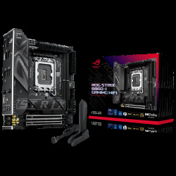 Материнская плата ASUS ROG STRIX B860-I GAMING WIFI LGA1851 mini-ITX 2xDDR5 PCIEx16 2xM.2 Thunderbolt USB-C DP HDMI 2.5GLAN Wi-Fi 7 Материнская плата ASUS ROG STRIX B860-I GAMING WIFI LGA1851 mini-ITX 2xDDR5 PCIEx16 2xM.2 Thunderbolt USB-C DP HDMI 2.5GLAN Wi-Fi 7