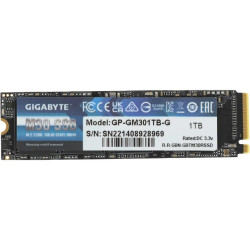 Твердотельный накопитель SSD Gigabyte OEM 2 2280 1TB M30 Client SSD GP-GM301TB-G PCIe Gen3x4 with NVMe,3500/3000, IOPS 308/332K, MTBF 2M, 3D TLC, 2048MB, 650TBW, 0,36DWPD, RTL (822668) oem Твердотельный накопитель SSD Gigabyte OEM 2 2280 1TB M30 Client SSD GP-GM301TB-G PCIe Gen3x4 with NVMe,3500/3000, IOPS 308/332K, MTBF 2M, 3D TLC, 2048MB, 650TBW, 0,36DWPD, RTL (822668) oem