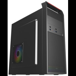 Корпус для ПК ACD Coffre 102N mATX, Black, 80mm rear FAN, w/o PSU