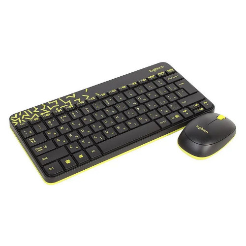 Комплект (клавиатура + мышь) Logitech Wireless Desktop MK240 Nano Black Retail Combo