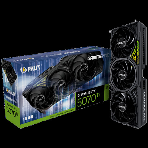 Видеокарта Palit RTX5070Ti GAMINGPRO V1 16GB GDDR7 256bit 3xDP HDMI 3FAN RTL