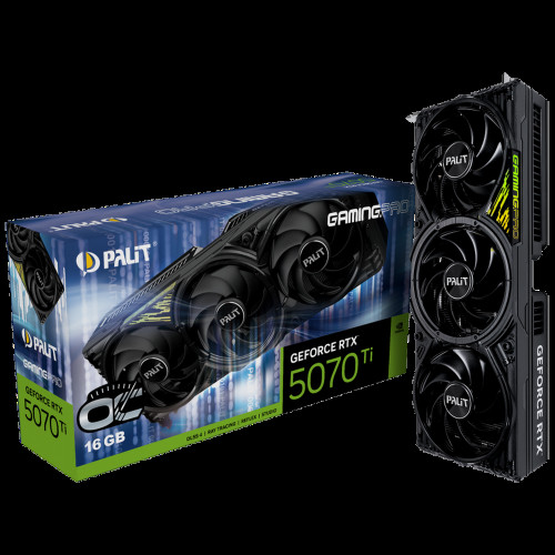 Видеокарта Palit RTX5070Ti GAMINGPRO OC V1 16GB GDDR7 256bit 3xDP HDMI 3FAN RTL Видеокарта Palit RTX5070Ti GAMINGPRO OC V1 16GB GDDR7 256bit 3xDP HDMI 3FAN RTL
