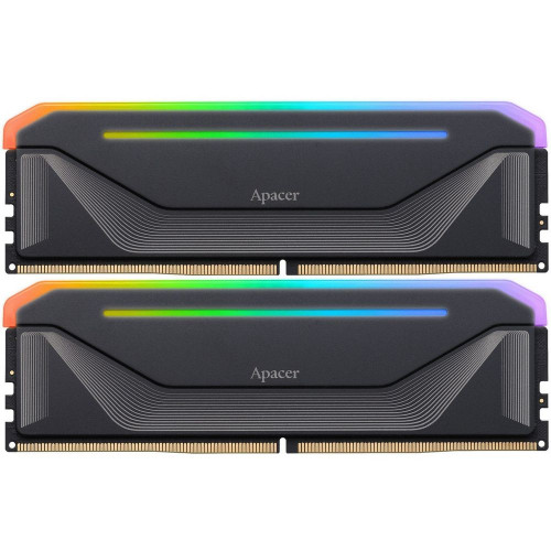 Модуль памяти Apacer 64GB DDR5 5200 DIMM OC NOX RGB  w/HS, kit 2x32GB CL40, 1.25V