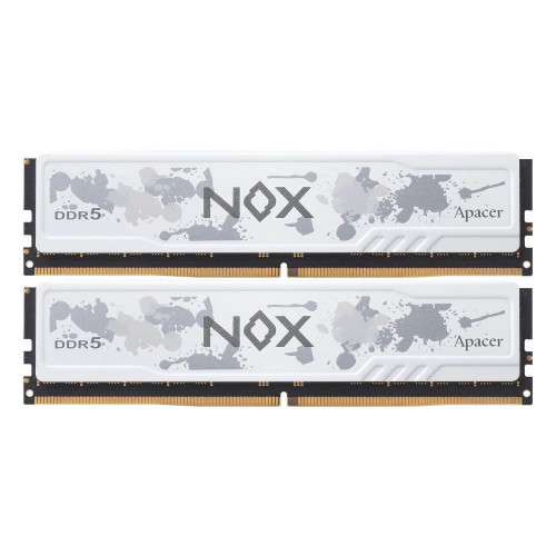 Модуль памяти Apacer 32GB DDR5 6400 DIMM OC NOX White  w/HS, kit 2x16GB CL32, 1.4V