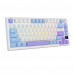 Клавиатура Royal Kludge RK-M75 Taro milk USB/2.4 GHz/Bluetоoth, RGB, Hot Swap, Brown switch Клавиатура Royal Kludge RK-M75 Taro milk USB/2.4 GHz/Bluetоoth, RGB, Hot Swap, Brown switch