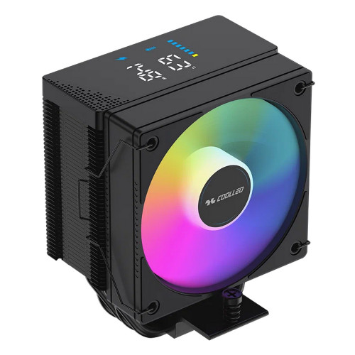 Вентилятор для процессора Coolleo CPU Cooler CL-B40S-DIG-BK-ARGB V2 Intel: LGA 115X/1200/1700/1851 AMD: AM4/AM5 200W TDP