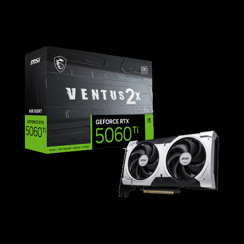 Видеокарта MSI RTX5060Ti VENTUS 2X OC PLUS 8GB GDDR7 128bit 3xDP HDMI 2FAN RTL