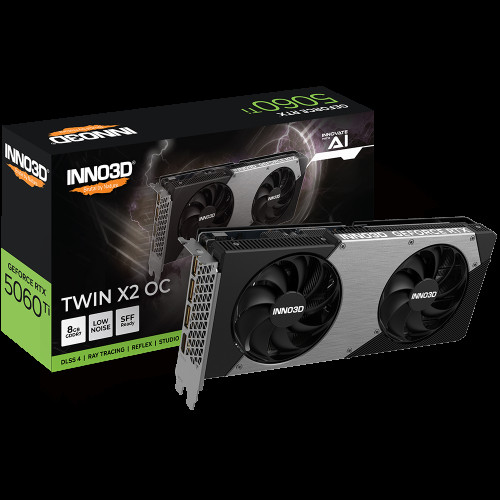 Видеокарта INNO3D RTX5060Ti TWIN X2 ОС 8GB GDDR7 128bit 3xDP HDMI 2FAN RTL