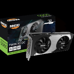 Видеокарта INNO3D RTX5060 TWIN X2 ОС 8GB GDDR7 128bit 3xDP HDMI 2FAN RTL