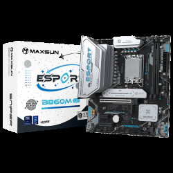 Материнская плата Maxsun MS-eSport B860M SNIPER WIFI B860, LGA1851, 2DDR5, 1PCIEx16, 1PCIEx4, 1PCIEx1, 2M.2, 4USB3.2Gen2, 2USB3.2Gen1, 6USB2.0, 3SATA3.0, 2.5G, Type-C(DP), DP, HDMI, M-ATX, RTL Материнская плата Maxsun MS-eSport B860M SNIPER WIFI B860, LGA1851, 2DDR5, 1PCIEx16, 1PCIEx4, 1PCIEx1, 2M.2, 4USB3.2Gen2, 2USB3.2Gen1, 6USB2.0, 3SATA3.0, 2.5G, Type-C(DP), DP, HDMI, M-ATX, RTL