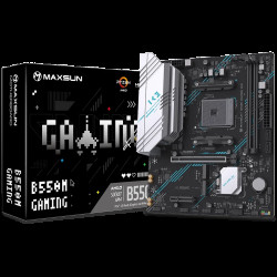 Материнская плата Maxsun MS-B550M GAMING WIFI B550, AM4, 2DDR4, 1PCIEx16, 1PCIEx4, 1PCIEx1, 2M.2, 4USB3.2Gen1, 6USB2.0, 2SATA3.0, 1G, DP, HDMI, M-ATX, RTL