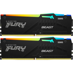 Модуль памяти Kingston KF560C36BBE2AK2-64 DDR5 64Gb 6000Mhz CL36 K2 Kingston Fury Beast RGB кит 2x32Гб Модуль памяти Kingston KF560C36BBE2AK2-64 DDR5 64Gb 6000Mhz CL36 K2 Kingston Fury Beast RGB кит 2x32Гб