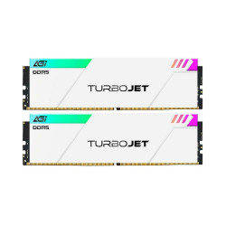 Модуль памяти AGI DDR5 6000MHz CL30 32GB Kit (16GBx2) OC UDIMM + White HEAT SINK –Turbojet+RGB lightbar -Color box