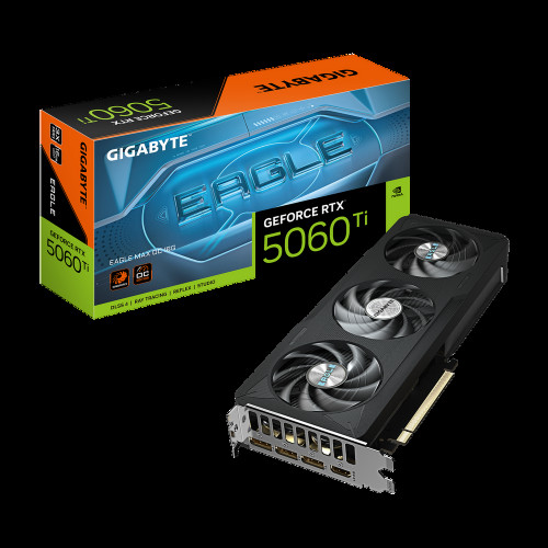 Видеокарта Gigabyte RTX5060Ti EAGLE MAX OC 16GB GDDR7 128bit 3xDP HDMI 3FAN RTL