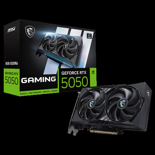 Видеокарта MSI RTX5050 GAMING 8GB GDDR6 128bit 3xDP HDMI 2FAN RTL